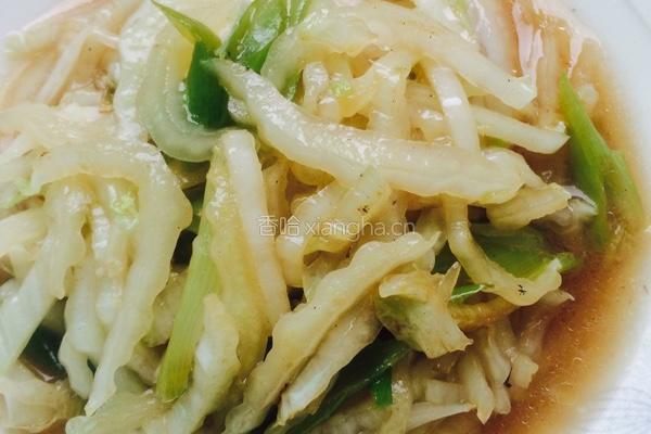 醋呛白菜帮的做法图解5