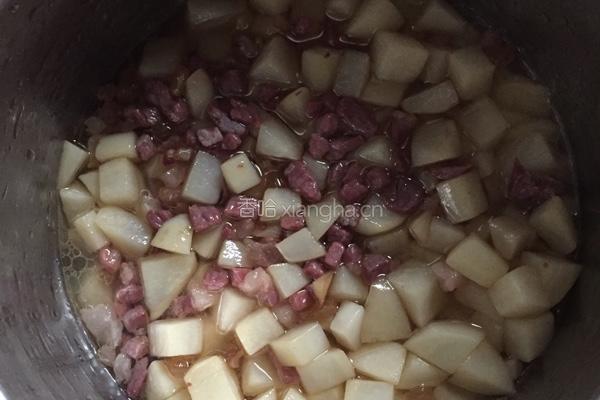 火腿洋芋焖饭的做法图解6