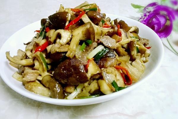 冬菇炒五花肉