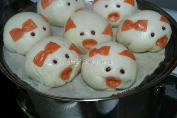 小猪奶黄包的做法图解27