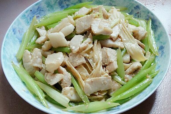 芹菜腐竹肉片的做法图解10