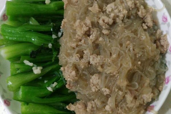 菜心粉丝的做法图解12