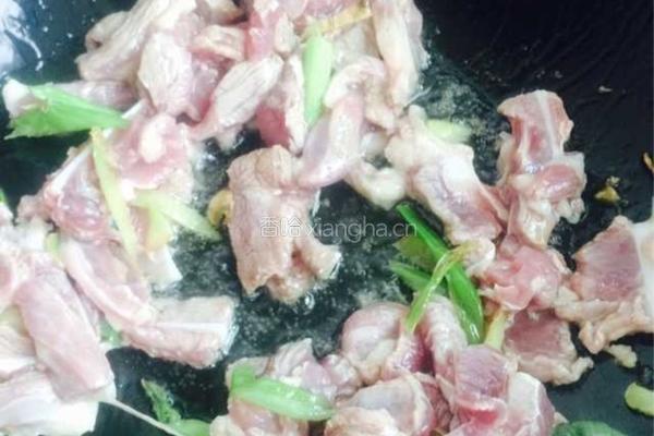 香菜羊肉的做法图解3