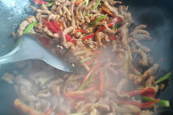 韭黄炒肉丝的做法图解7