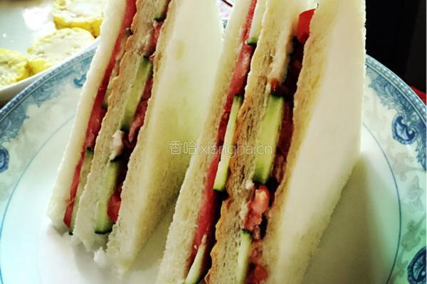蔬菜三明治的做法图解6