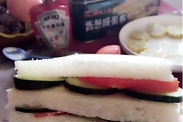 蔬菜三明治的做法图解4