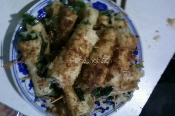 炸菜卷的做法图解4