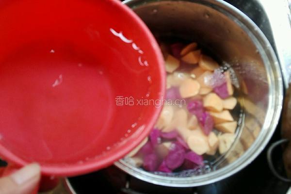 双薯糖水的做法图解4