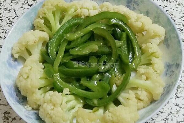 甜椒炒花菜的做法图解12