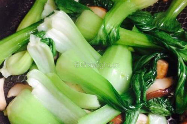 香菇青菜的做法图解5