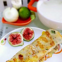 快手早餐---鸡蛋裹饼的做法[图]