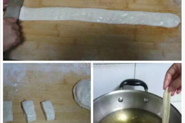 牛奶鸡蛋做的油条的做法图解3