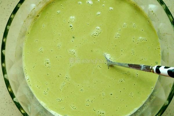 抹茶牛奶鸡蛋羹的做法图解5
