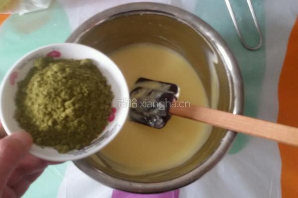 健康酸奶抹茶蛋糕圈的做法图解5
