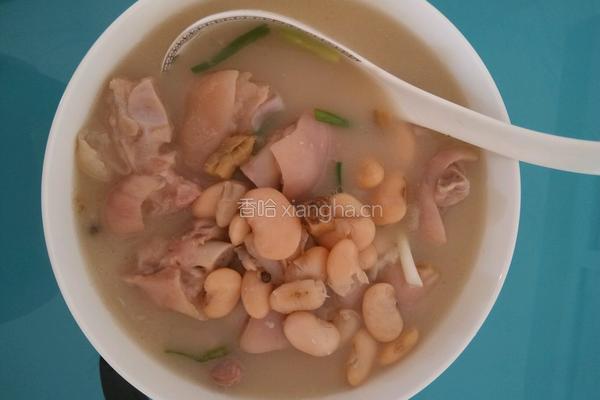 猪蹄炖白云豆的做法图解5