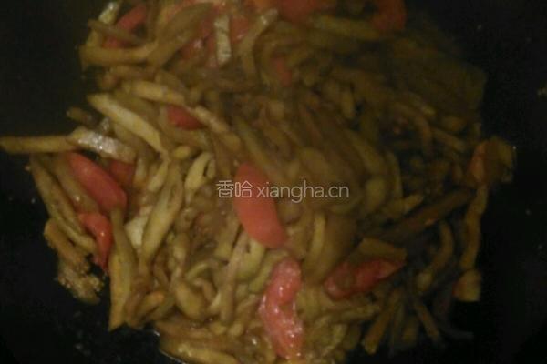 酱香茄条的做法图解4