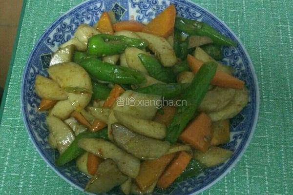 尖椒炒鸡腿菇