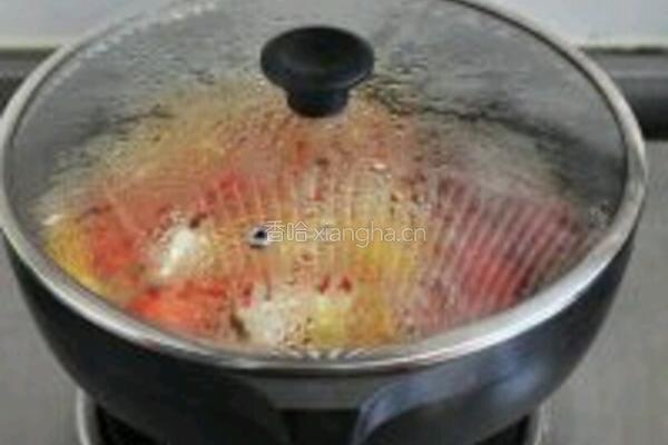 辣白菜烧虾的做法图解5