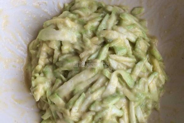 丝瓜鸡蛋饼的做法图解3