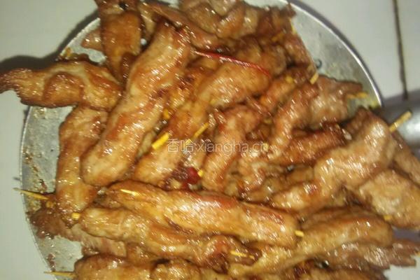 孜然牙签瘦肉的做法图解10