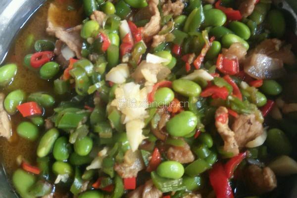 毛豆炒肉的做法图解10
