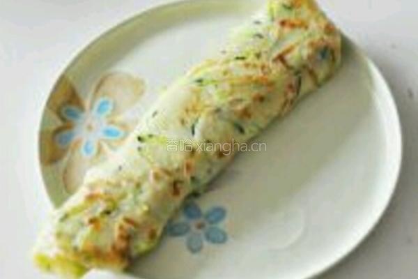 南瓜丝早餐饼的做法图解4