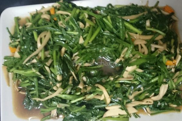 韭菜炒鸡腿菇的做法图解6
