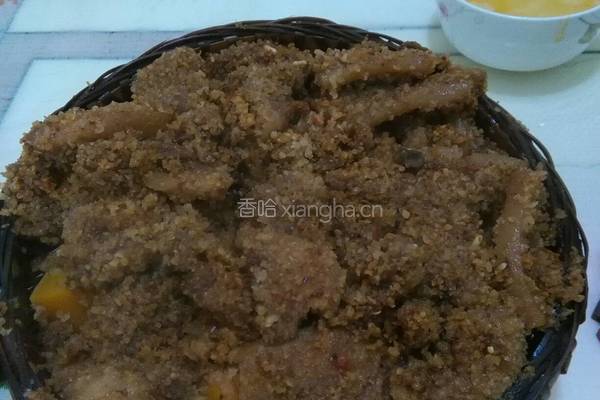 南瓜粉蒸肉，的做法图解1