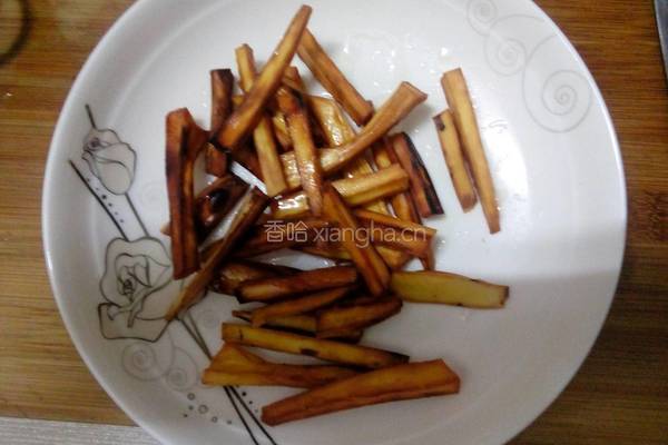 拔丝芝麻薯条的做法图解5