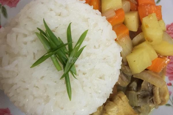 咖喱鸡块饭的做法图解4