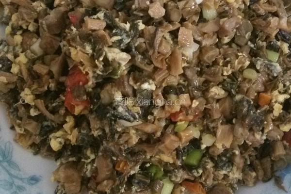 外婆菜炒蛋的做法图解5