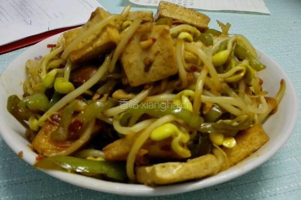豆芽炒豆腐的做法图解8