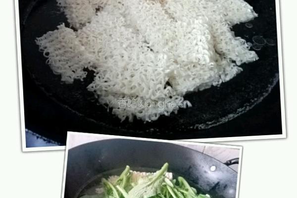 鸡蛋火腿青菜面的做法图解4