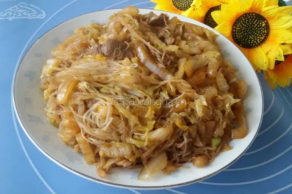 羊肉炒酸菜粉的做法图解5