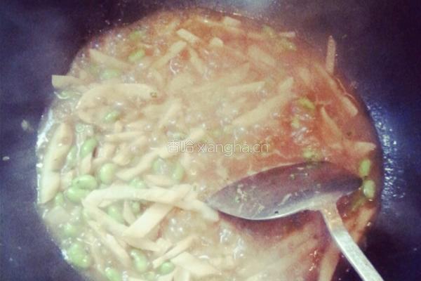 豆炒糖醋藕丝的做法图解3