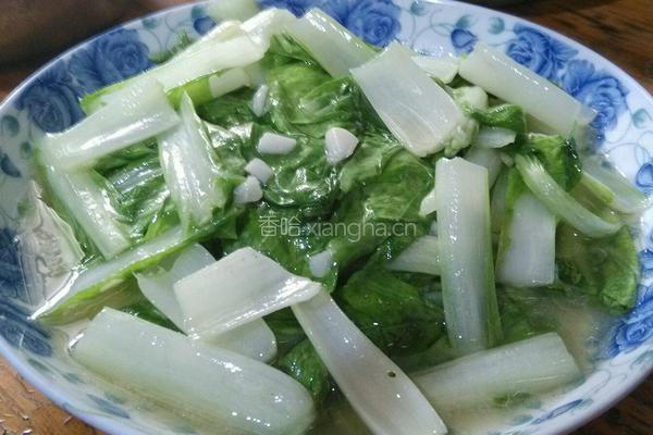 素炒小白菜的做法图解4