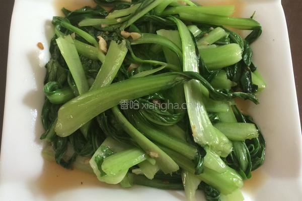 素炒上海青的做法图解5