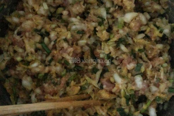 猪肉白菜包的做法图解1