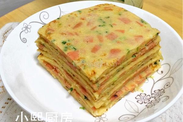 火腿肠鸡蛋饼的做法图解8