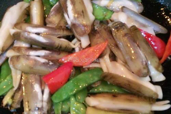 爆炒海蛏的做法图解5