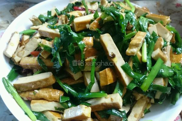 韭菜豆腐干的做法图解5