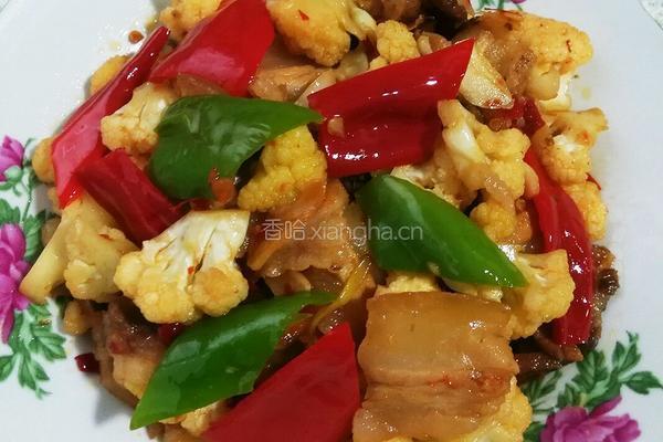 五花肉干煸菜花的做法图解10