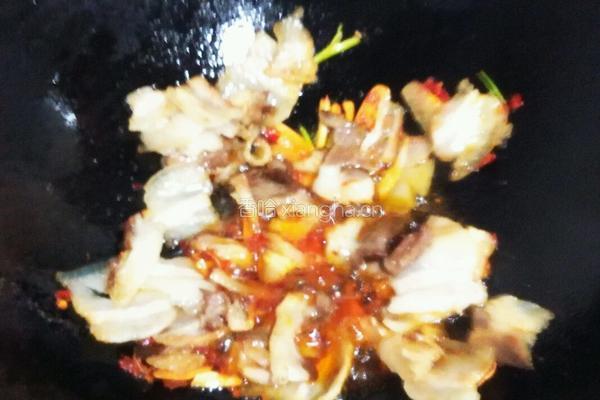 五花肉干煸菜花的做法图解5