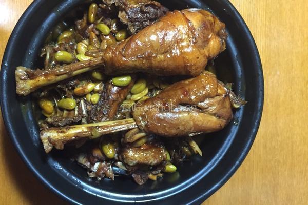 小公鸡烧毛豆的做法图解11