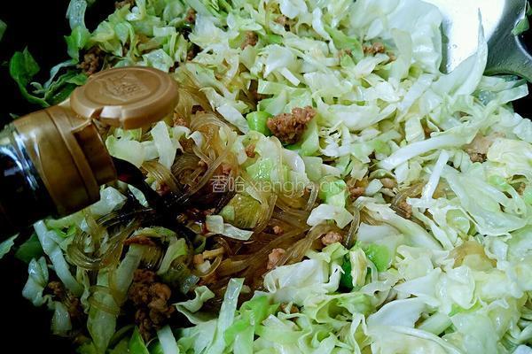 肉末粉丝圆白菜的做法图解9
