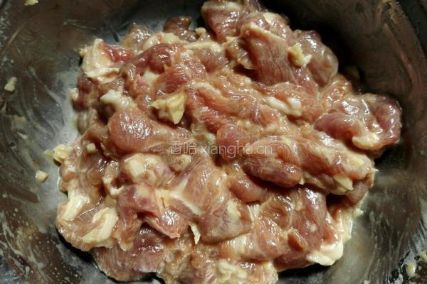 蘑菇滑肉的做法图解2