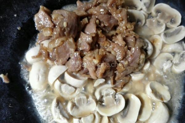 蘑菇滑肉的做法图解5