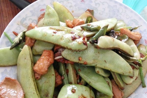 扁豆炒肉的做法图解5
