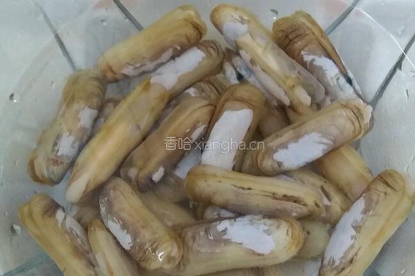 酱油水海蛏的做法图解1