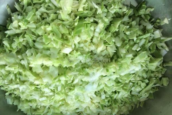 包菜猪肉饺的做法图解1